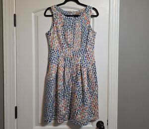 Gabby Skye Multicolor Sleeveless Midi Dress